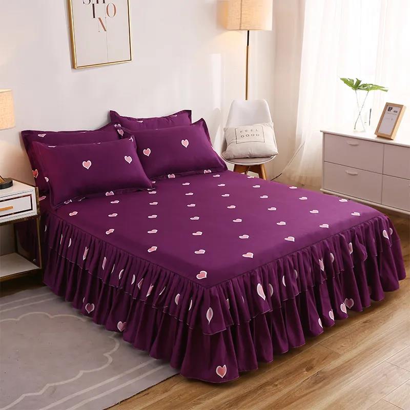 Cotton Mattress Cover Non-slip Fixed Cotton Bed Sheet Bedspread Simmons Protective Cover