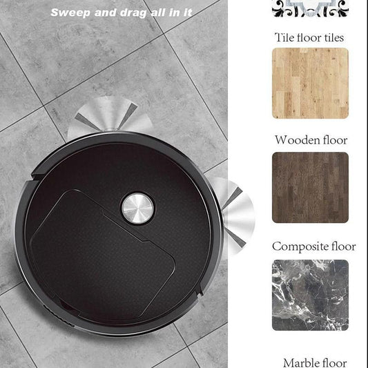 Automatic Charging Sweeping Robot Intelligent Mute Household Cleaning Suction Sweeping Mopping Black Mopping Robot