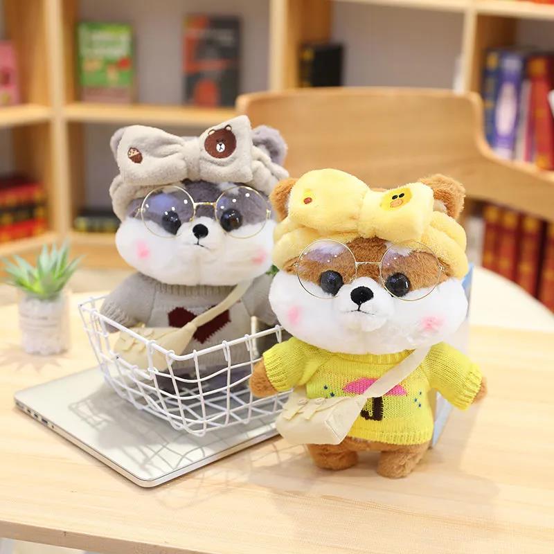 30cm Mini Shiba Inu Dog Plush Toys Cute Stuffed Plush Doll Soft Animal Dolls Kid's Toys Birthday Gift for Girls Boys