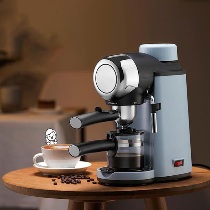 Coffee Machine Semi-automatic Household Espresso Machine with Steam Function Small Steam Milk Coffee Machine