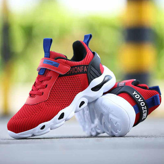 27-40 Child Sneakers Sandals Kids Flying Woven Mesh Breathable Basketball Shoes Lightweight Running Shoes Comfortable Deodorant Sports Shoes