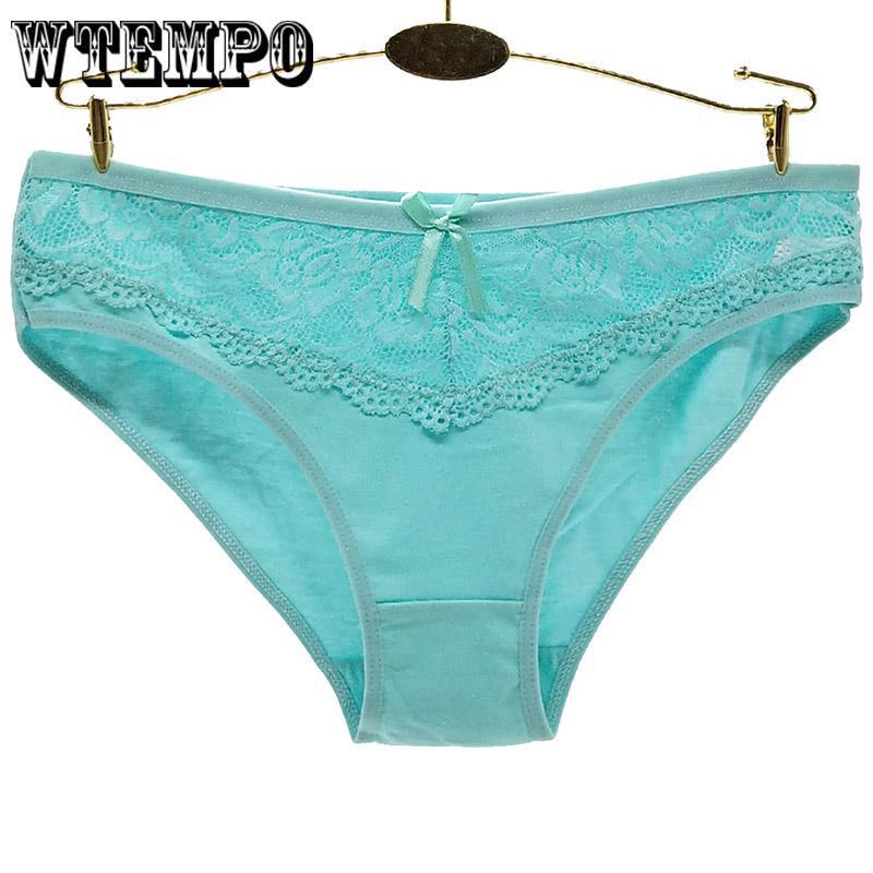 WTEMPO 6 Pcs/Lot  Women Intimate Underwear Panties Cotton Summer Panties Knickers