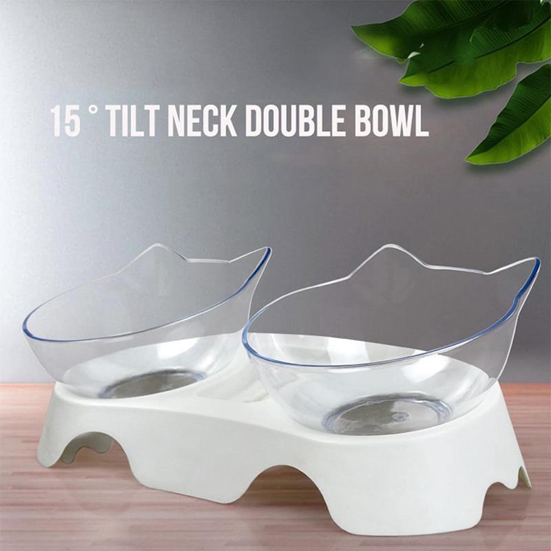 Non-Slip Double Cat Bowl Dog Bowl With Stand Pet Feeding Cat Water Bowl For Cats Food Pet Bowls For Dogs Feeder Product Supplies