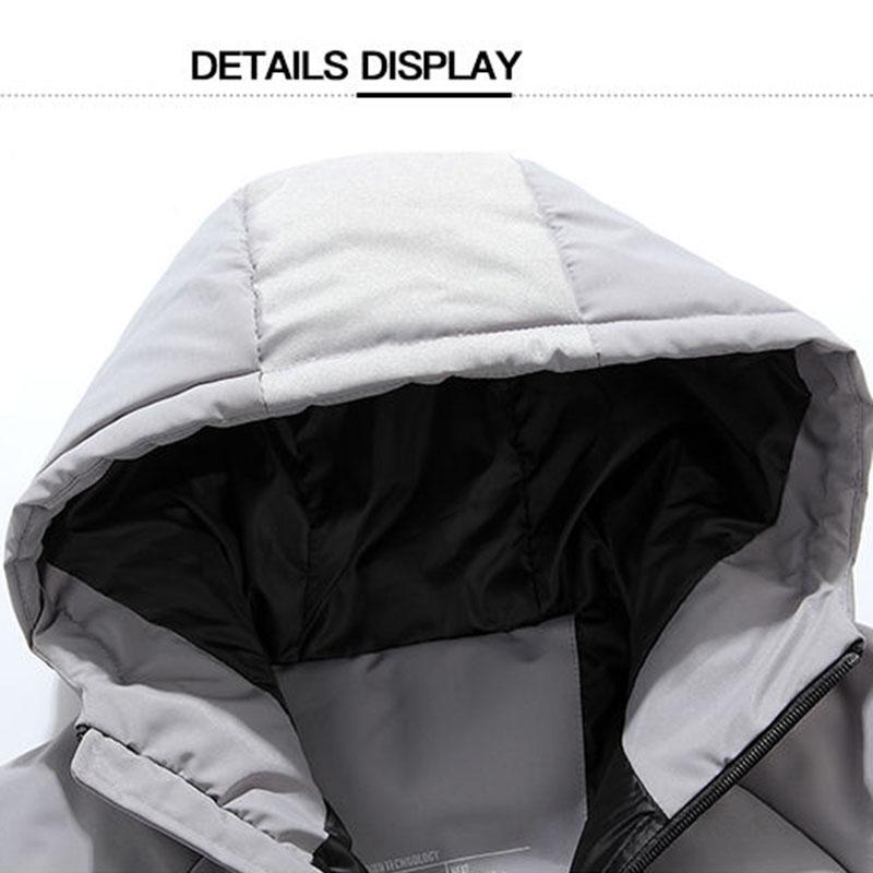 Men's Down Jacket Short Winter Thickening Outdoor Leisure Hooded Men's Youth Warm Jacket