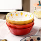 Ceramic Salad Bowl Cute Porcelain Bowl Rice Bowl Creative Small Bowl Household Bowl Single Dessert Bowl Fruit Plates