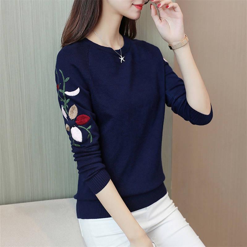 2019 Autumn Winter Sweater Pullover Women Female Knitted Sweater Slim Long Sleeve Badycon Sweater