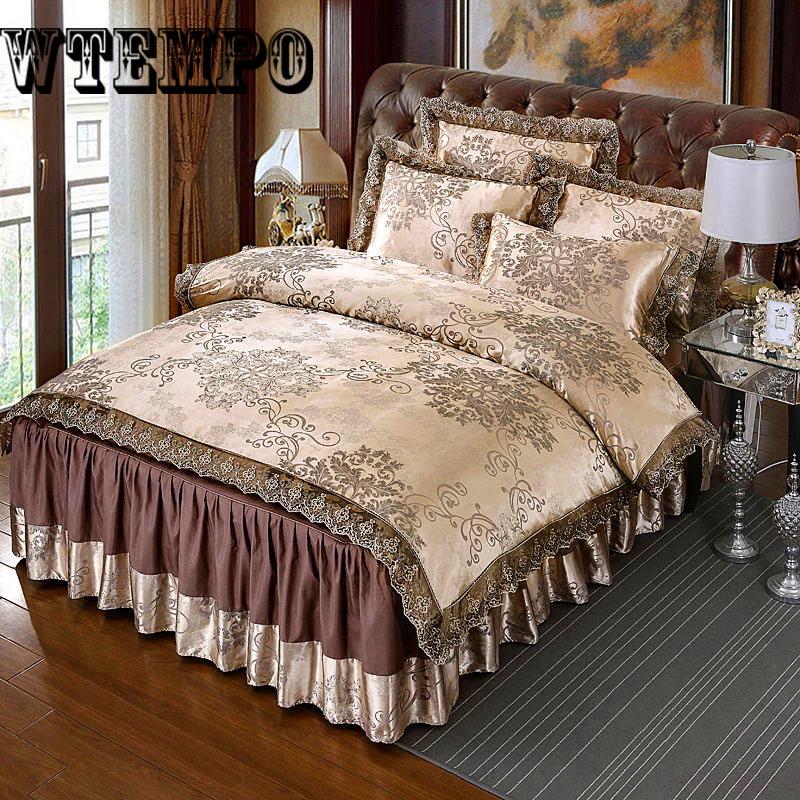 Jacquard Bedding Sets King/Queen Size Wedding Bedclothes Bedspread duvet Cover /Pillowcases