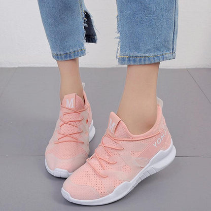 Sports Shoes Female White Shoes Summer Flat Student Shoes Running Shoes Casual Travel Shoes