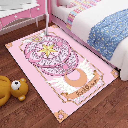 Teenage BedroomCute Cartoon Bedside Carpet Living Room Home Children Crawling Mat