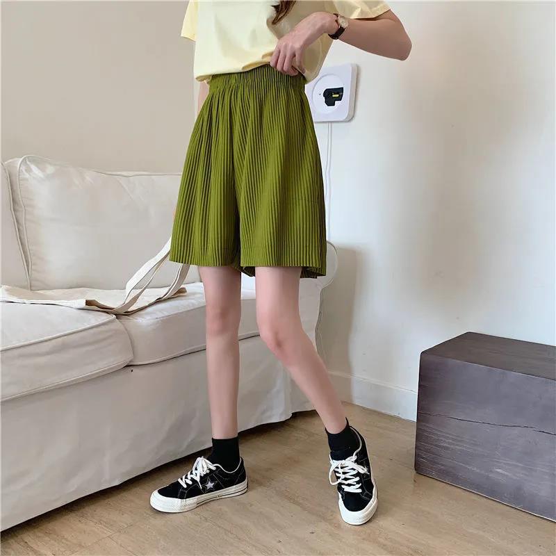 WTEMPO Sports Shorts Female Summer High Waist Student Loose Slimming Wide-leg Pants Women Loose Casual Five-point Pants