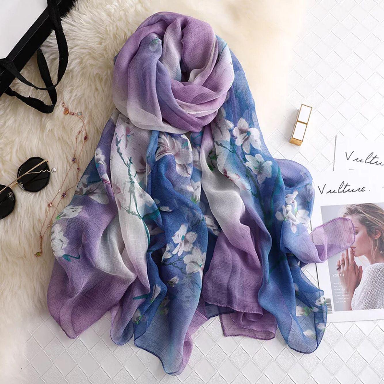 Scarves Women Thin Rural Style Sunscreen Scarf Summer Beach Shawl Wrap