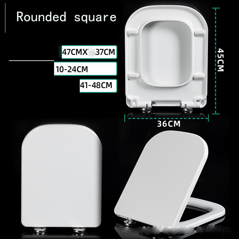 Toilet Cover Thickened Household General Old-fashioned V-shaped U-shaped Square O-shaped Toilet Seat Cover