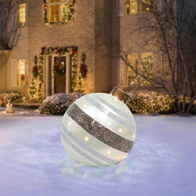 1pcs 60cm Christmas Balls Christmas Tree Decorations Outdoor Atmosphere Inflatable Toys for Home Christmas Gift Ball