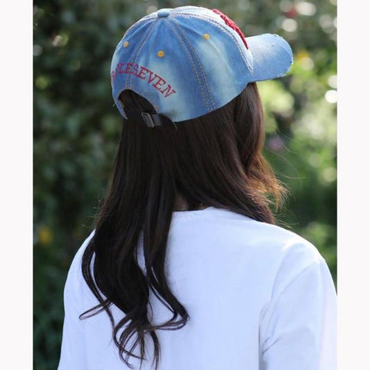 Cowboy Take Embroidered Hat Women's Spring Autumn All-match Street Outdoor Sunshade Hat Adjustable Baseball Cap Sports Sunscreen Peaked Cap