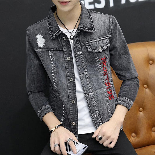 Men's Denim Jacket Autumn and Winter Clothes Trend Men's Clothing Jacket Men's Plus Size Jacket