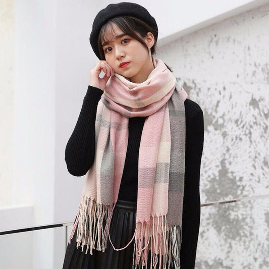 Long section scarf Birthday present Winter warm scarf Christmas gift Woman Trend Wild Shawl scarf