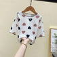 Girls' Spring and Autumn Summer Pajamas Children's Home Clothes Baby Three-quarter Sleeves Two-piece Air-conditioning Suit