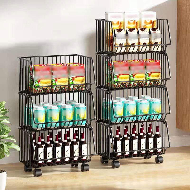 Kitchen Racks Multi-layer Potato Vegetable Racks Sundries Floor Storage Racks Fruit Storage Racks Snack Toy Storage Baskets Shelves Storage Holders