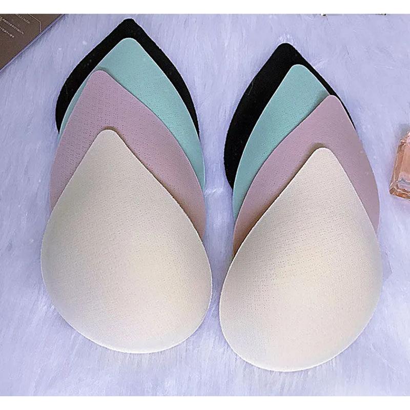 Natural Latex Insert Breast Pads Gather Support Thickened Push Up Bra Pads Underwear Wedding Dresses Accessories with One-piece Padded Underwear