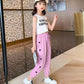 Children's PantsGirls' Summer Thin Anti Mosquito Pants Love Loose Casual Pants Leggings Sunscreen Quick Drying Pants