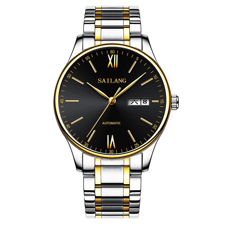 Fashion Mens Business Watches Ultra Thin Stainless Steel Band WatchCasual Quartz Wrist Watch