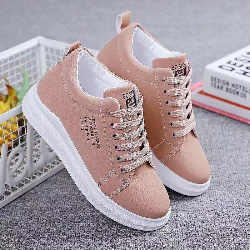 All-match Women's Clearance Sneakers Fashion Harajuku Style Student Casual Thick Sole Shoes