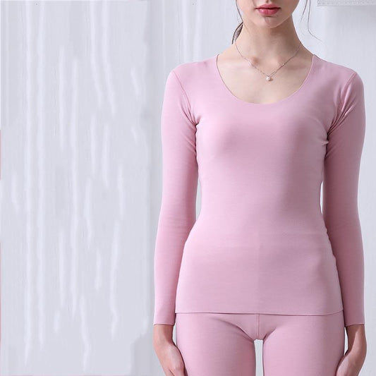 Warm thermal underwear women winter slim closed thick thermal underwear set long sleeve