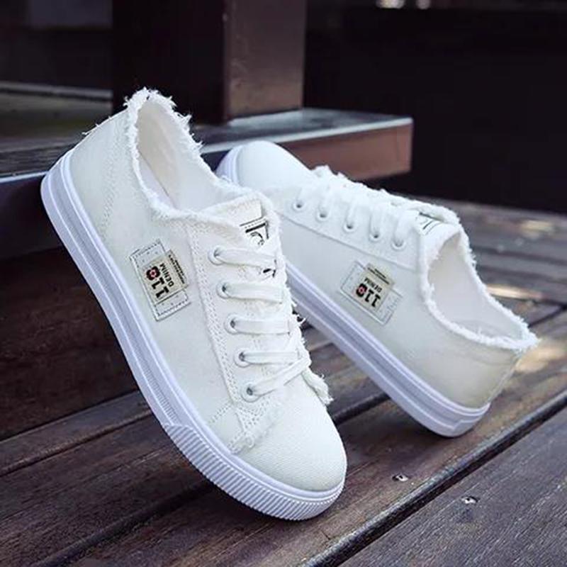 Women Non-slip Denim Shoe Tennis Canvas Shoes for Girls Sneakers Classic Breathable Shoes