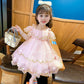 Little Girl Princess Dress Female Baby Dress Summer Dress Girl Net Red Off-shoulder Dress Child Western Style