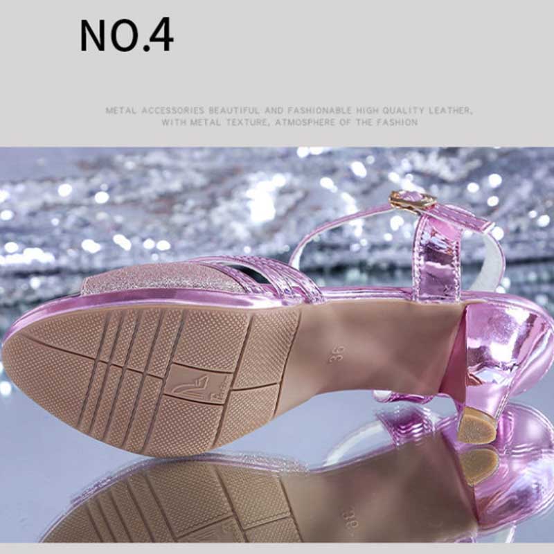 Sandals Women's Summer All-match High-heeled Fish Mouth Sandals Fashion Non-slip Wear-resistant