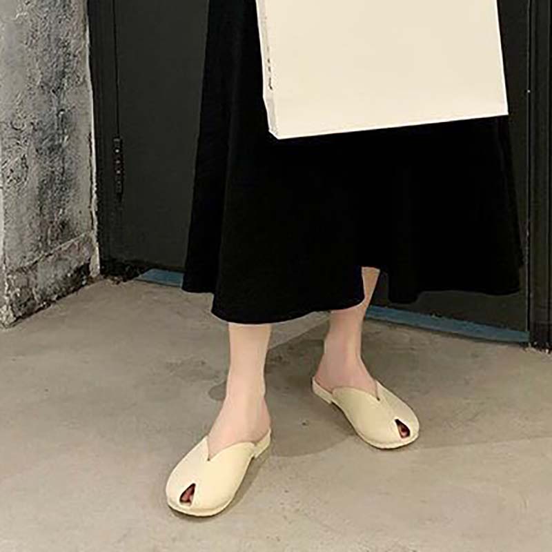 Fish Mouth Sandals and Slippers Women Summer Wear Korean Fashion All-match Student Non-slip Beach Shoes Women The Shoes Are One Size Smaller