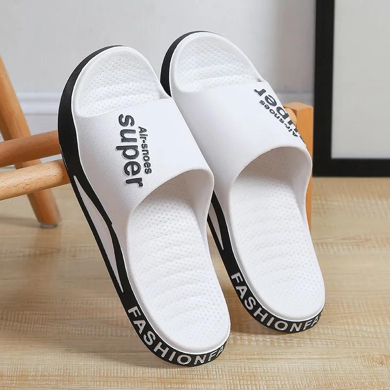 Men's and Women's Sports Slippers Summer Outdoor Wear Home Shoes Non-slip Wear-resistant Beach Sandals Bathroom Bath Slippers Soft Sole Slippers