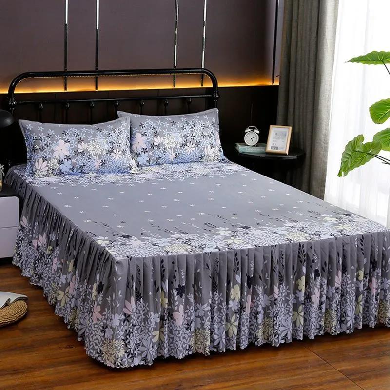 Twill Mattress Cover One-piece Double Bed Non-slip Bed Sheet Simmons Protective Cover Bed Cover Dust Cover