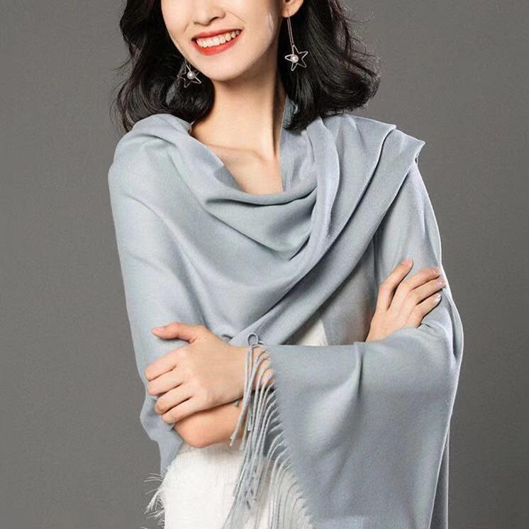 Scarf Fashion Women Cashmere scarves ladies Winter Scarf Solid color Thick Shawls