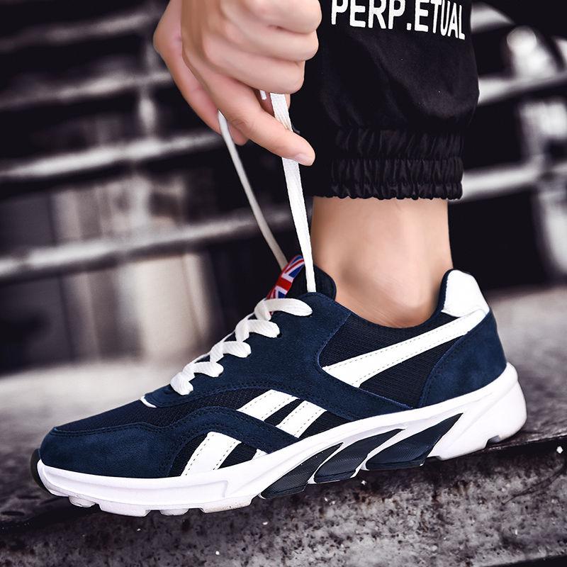 Fashion Sneakers for Men Casual Shoes Suede Breathable Light Men Sports Running Shoes