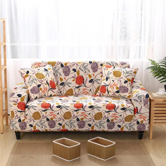 1-4 Seater Nordic Style Dust-proof Sofa Cover Elastic Cushion Cover Stretch Full Sofa Covering