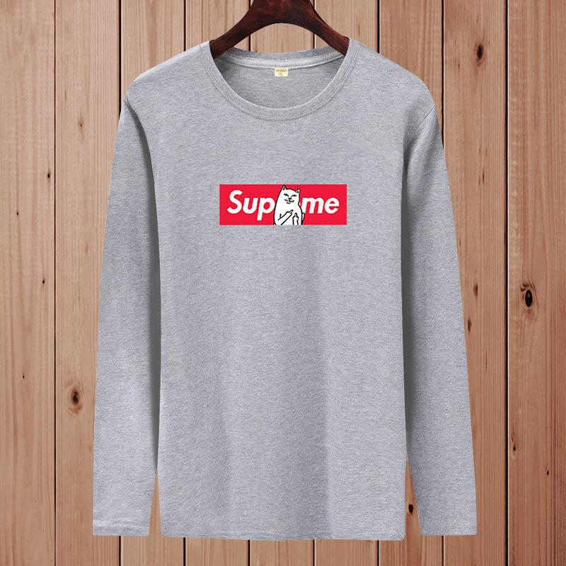 Spring and autumn long-sleeved T-shirt men's round neck cotton sweater T-shirt men's slim clothing