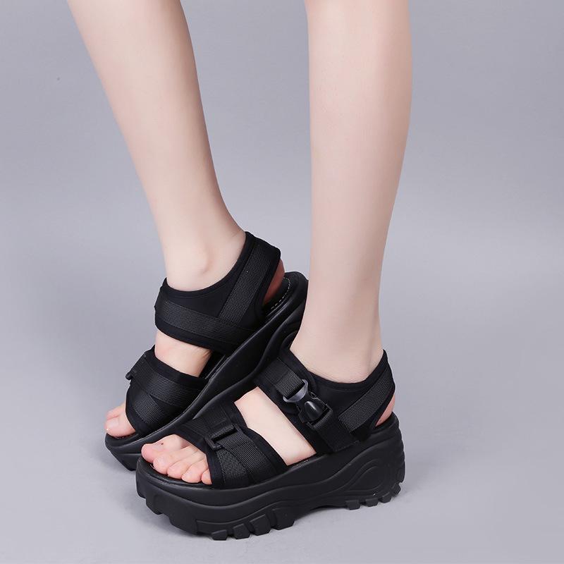 Women's Summer Thick-soled Sandals Female Casual Breathable Sports Sandals Roman Style Student's Non Slip Shoes