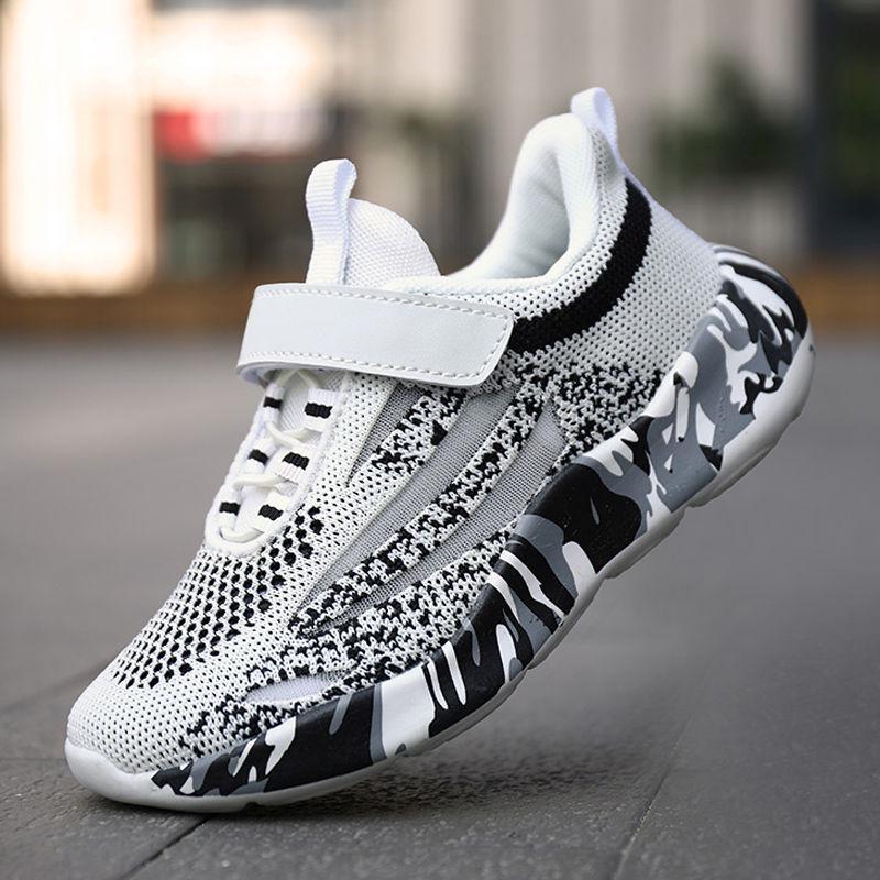 Kids Sport Shoes for Boys Girls Running Shoes Fashion Sneakers Breathable Mesh Children's Tennis Trainers Shoes for Teens