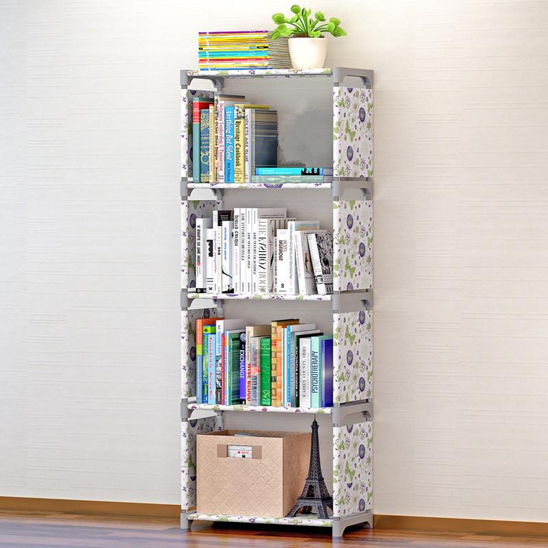 Simple Book Shelf Bookcase Shelf Storage Rack DIY 5 Layers Bookcase