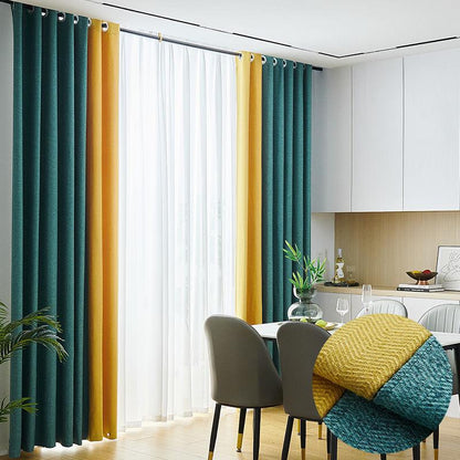 Living Room Curtains Atmospheric High-end Nordic Modern Minimalist Bedroom Shading Home Curtain Cloth (1 piece)