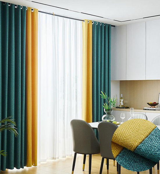 Living Room Curtains Atmospheric High-end Nordic Modern Minimalist Bedroom Shading Home Curtain Cloth (1 piece)