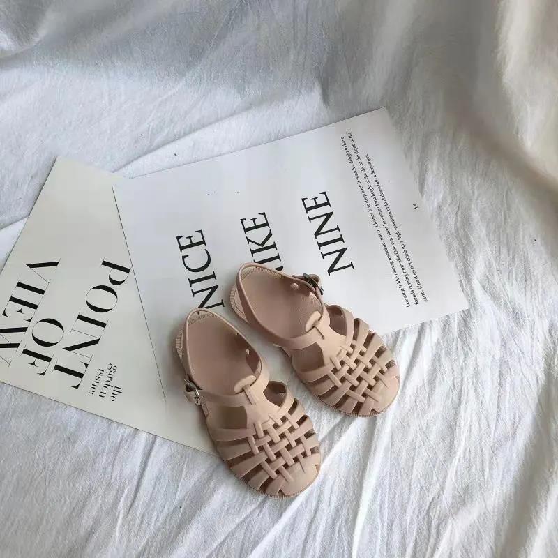 Summer Children Sandals Baby Girls Toddler Soft Non-slip Princess Shoes Kids Candy Jelly Beach Shoes Boys Casual Roman Slippers