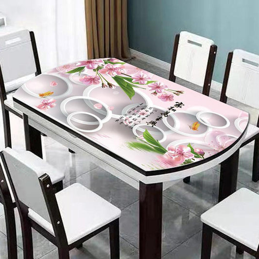 Table Cloth Waterproof and Oil-proof 3D Printing Pvc Anti-scalding Disposable Soft Glass Opaque Thickened High-end Cover Cloth