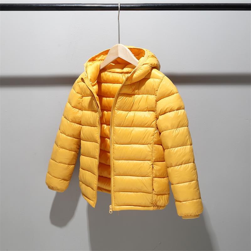 Baby Girls Boys Parka Light Kids Jacket Hood Down Coat Winter Children Jacket Toddler Outerwear