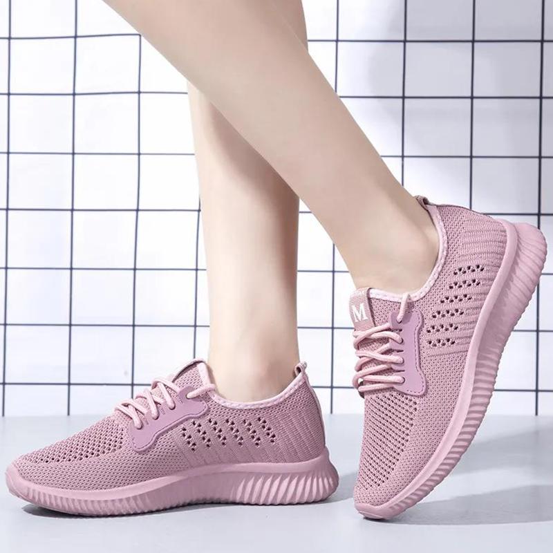 Shoes Women's Casual Shoes Pedal Breathable Wear-resistant Non-slip Lazy Shoes Lightweight and Comfortable Net Shoes