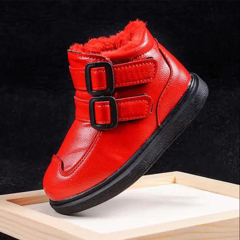 Children's Cotton Shoes Girls' Cotton Shoes Boys' Cotton Shoes Casual Leather Shoes Big Children's Cotton Shoes In Winter