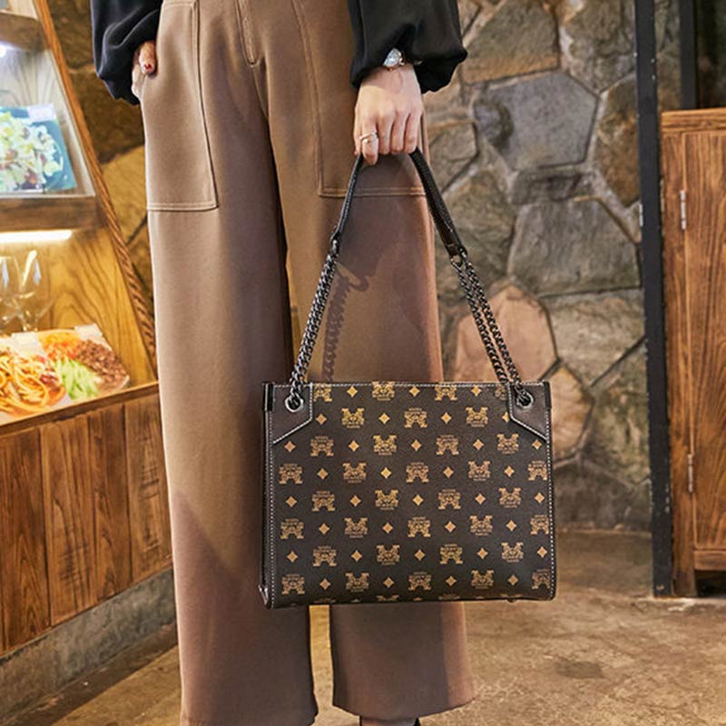 European and American Bags Ladies Four Seasons Large-capacity Tote Bag Wild Old Flower Single Shoulder Messenger Bag Female Bag