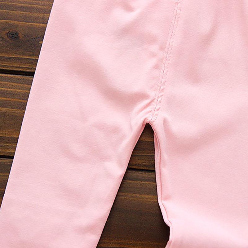 Girls' Leggings Spring and Autumn Thin Children's Trousers Wear 1-2-3 Years Old Stretch Pants Pure Color Casual Pants