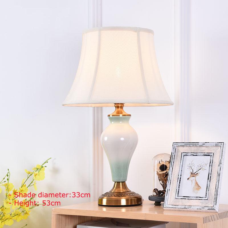 European Crystal Bedroom Bedside Table Lamp Simple Modern Hotel Decorative Lamp